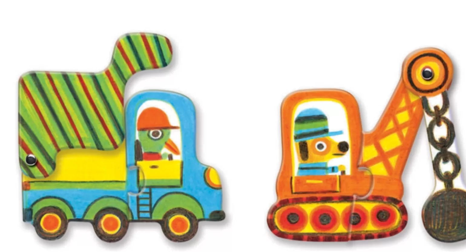 Djeco - Puzzle Duo Vehicles