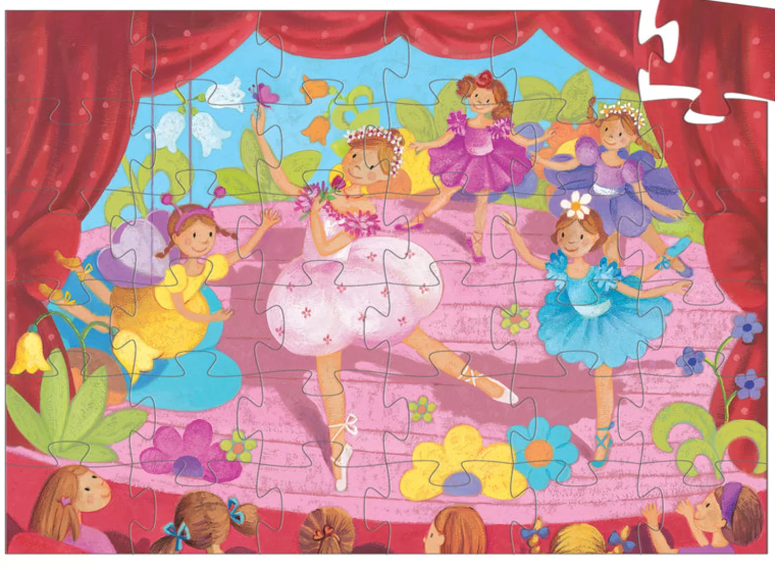 Djeco - Silhouette Puzzle Ballerina, 36 Pieces