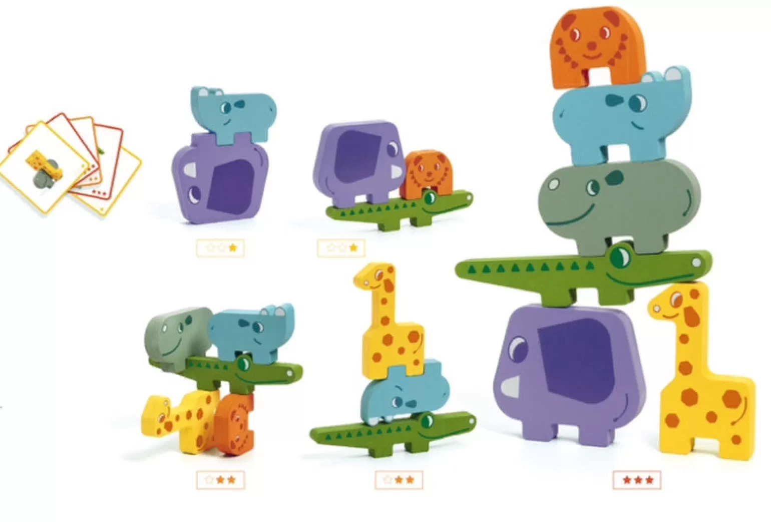 Online - Wood Stacking Animals, Ze Totanimo Wooden Toys